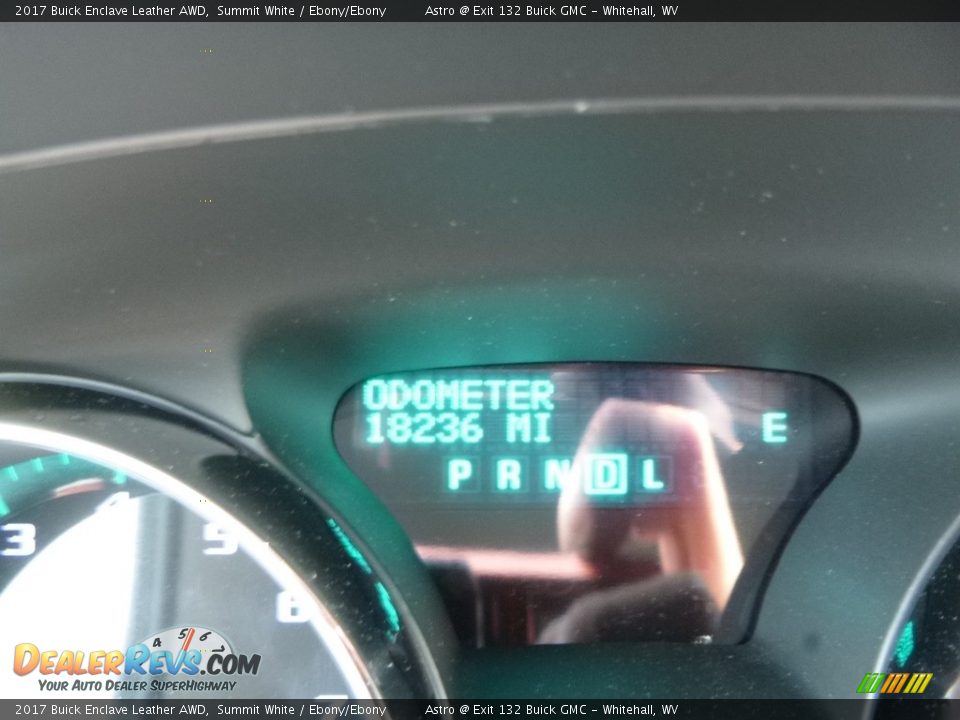 2017 Buick Enclave Leather AWD Summit White / Ebony/Ebony Photo #20
