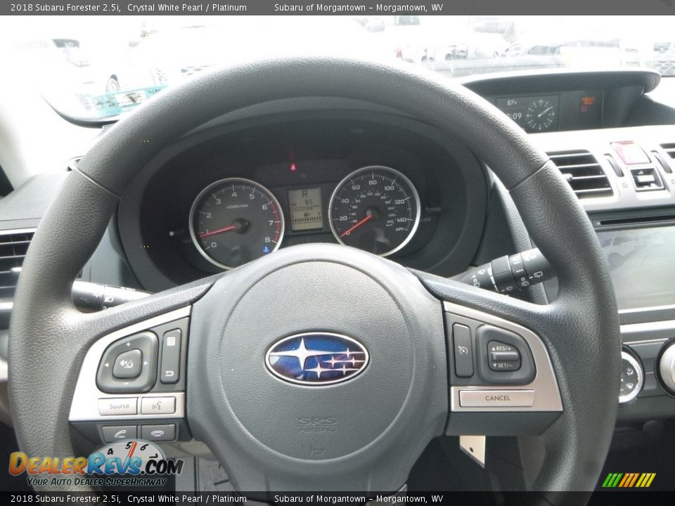 2018 Subaru Forester 2.5i Crystal White Pearl / Platinum Photo #21