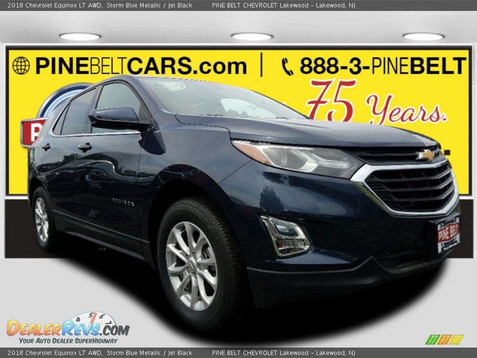 2018 Chevrolet Equinox LT AWD Storm Blue Metallic / Jet Black Photo #1