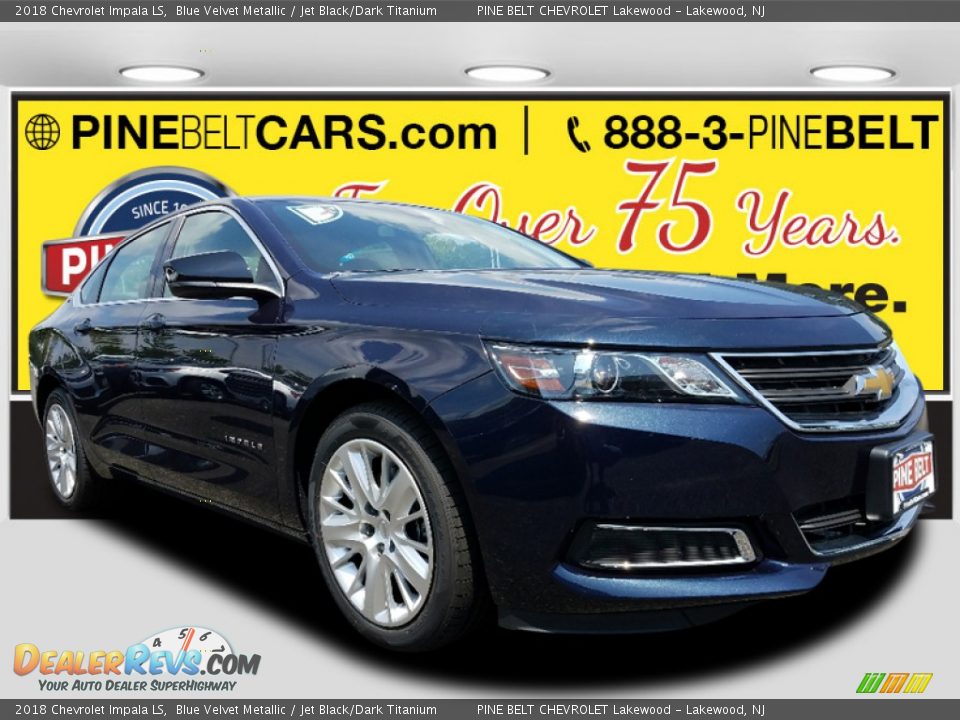 2018 Chevrolet Impala LS Blue Velvet Metallic / Jet Black/Dark Titanium Photo #1