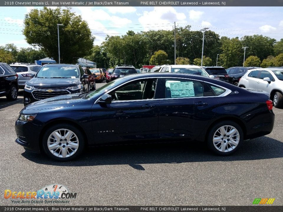 2018 Chevrolet Impala LS Blue Velvet Metallic / Jet Black/Dark Titanium Photo #3