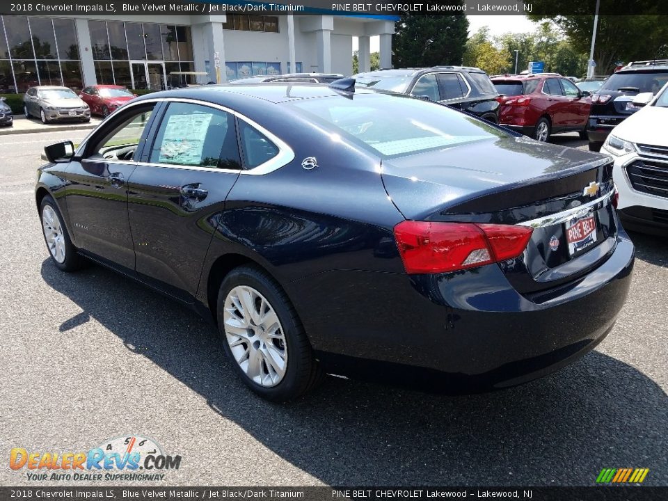 2018 Chevrolet Impala LS Blue Velvet Metallic / Jet Black/Dark Titanium Photo #4