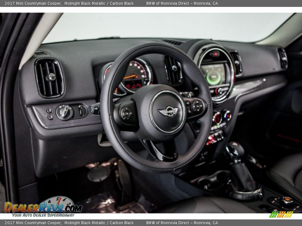 2017 Mini Countryman Cooper Midnight Black Metallic / Carbon Black Photo #5
