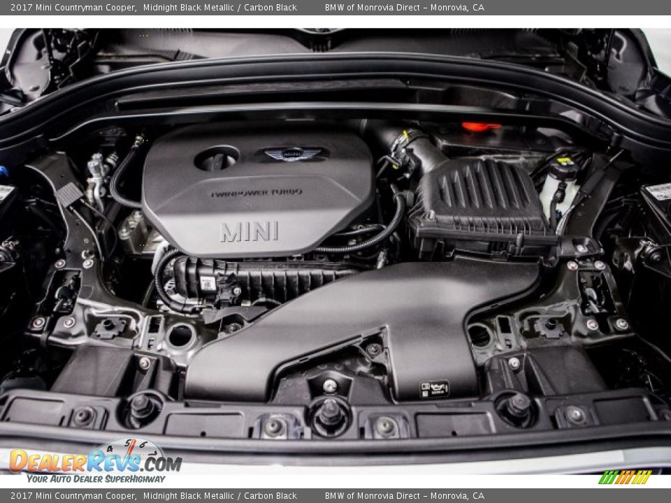 2017 Mini Countryman Cooper Midnight Black Metallic / Carbon Black Photo #8