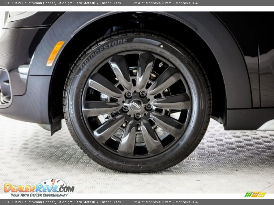 2017 Mini Countryman Cooper Midnight Black Metallic / Carbon Black Photo #9