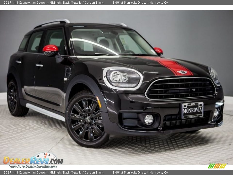 2017 Mini Countryman Cooper Midnight Black Metallic / Carbon Black Photo #12