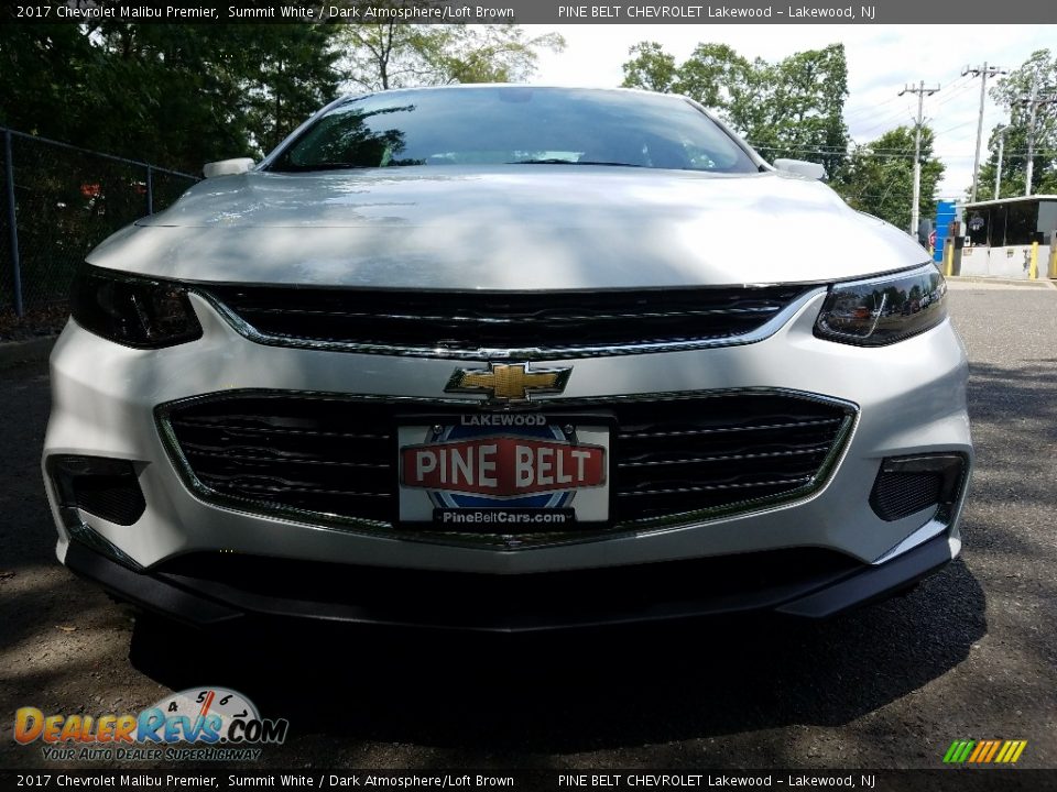 2017 Chevrolet Malibu Premier Summit White / Dark Atmosphere/Loft Brown Photo #2