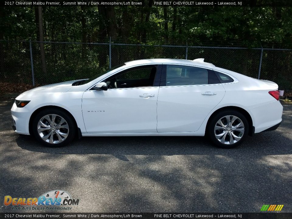 2017 Chevrolet Malibu Premier Summit White / Dark Atmosphere/Loft Brown Photo #3