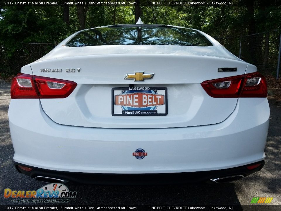2017 Chevrolet Malibu Premier Summit White / Dark Atmosphere/Loft Brown Photo #5