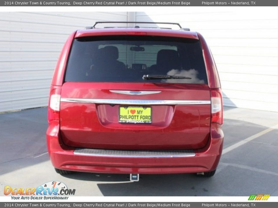 2014 Chrysler Town & Country Touring Deep Cherry Red Crystal Pearl / Dark Frost Beige/Medium Frost Beige Photo #9