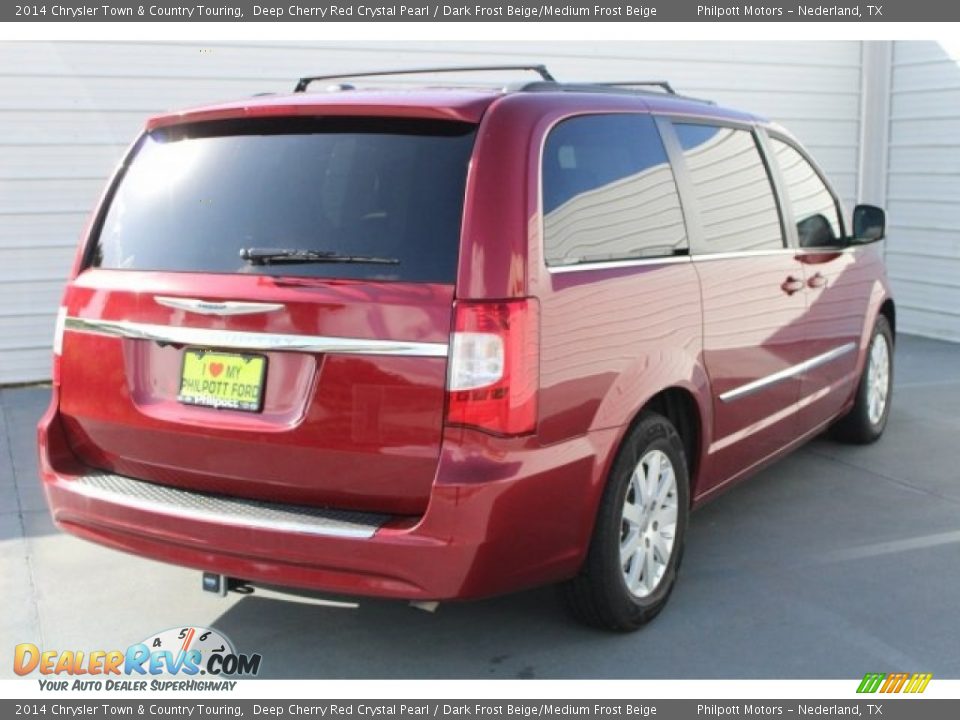 2014 Chrysler Town & Country Touring Deep Cherry Red Crystal Pearl / Dark Frost Beige/Medium Frost Beige Photo #10