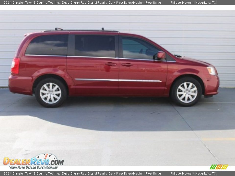 2014 Chrysler Town & Country Touring Deep Cherry Red Crystal Pearl / Dark Frost Beige/Medium Frost Beige Photo #11