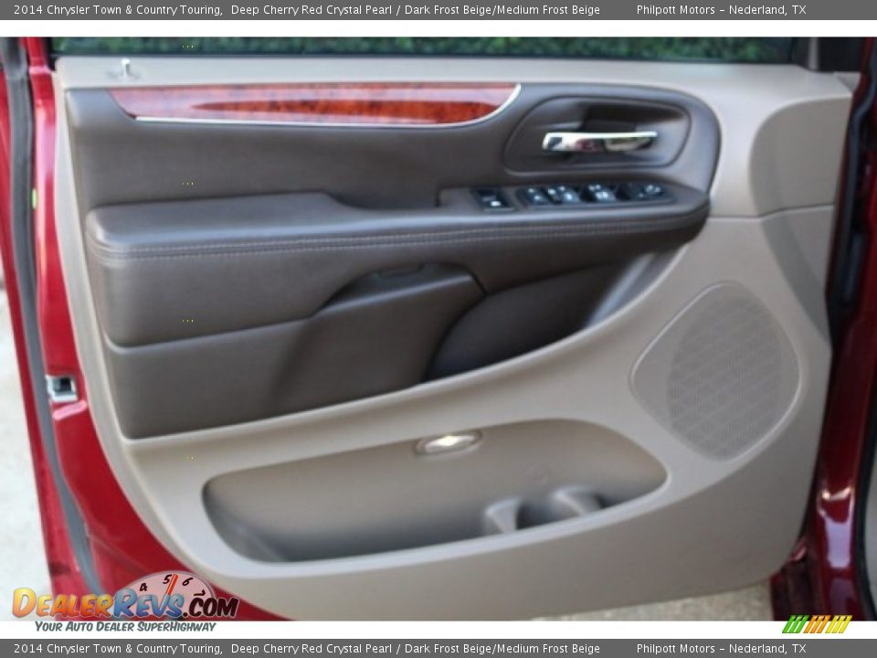 2014 Chrysler Town & Country Touring Deep Cherry Red Crystal Pearl / Dark Frost Beige/Medium Frost Beige Photo #14