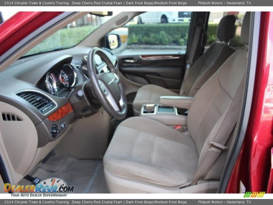 2014 Chrysler Town & Country Touring Deep Cherry Red Crystal Pearl / Dark Frost Beige/Medium Frost Beige Photo #16