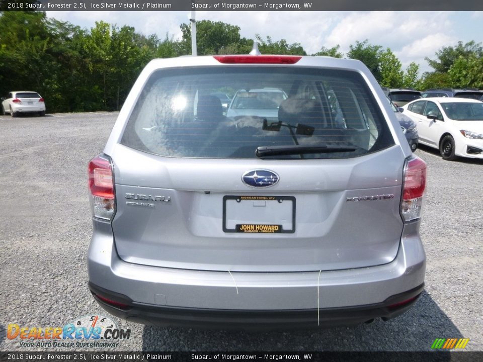 2018 Subaru Forester 2.5i Ice Silver Metallic / Platinum Photo #5