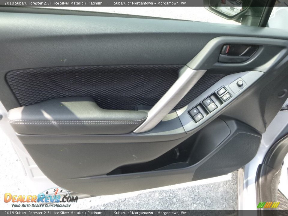2018 Subaru Forester 2.5i Ice Silver Metallic / Platinum Photo #14