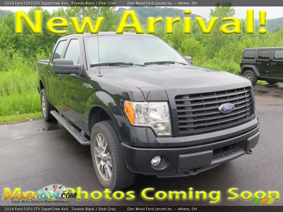 2014 Ford F150 STX SuperCrew 4x4 Tuxedo Black / Steel Grey Photo #1