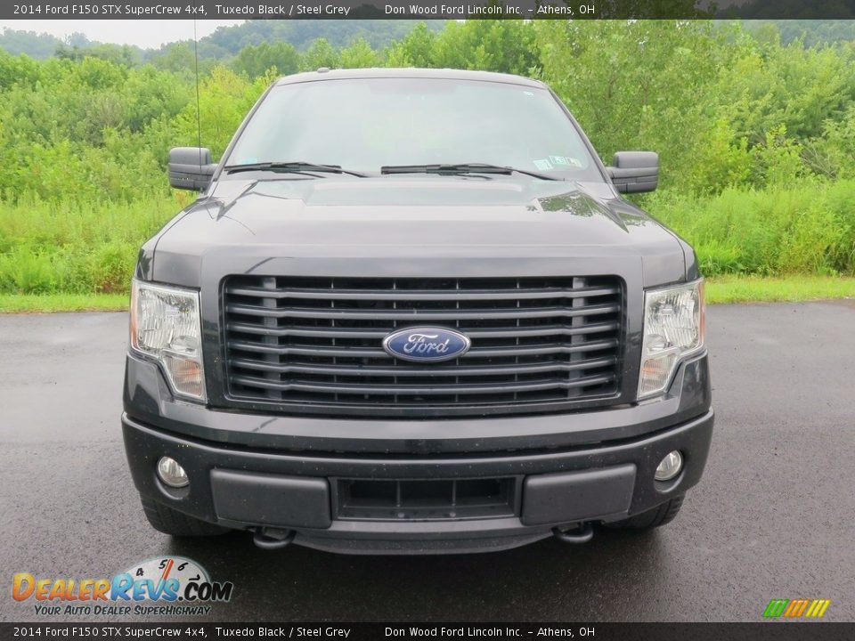 2014 Ford F150 STX SuperCrew 4x4 Tuxedo Black / Steel Grey Photo #2