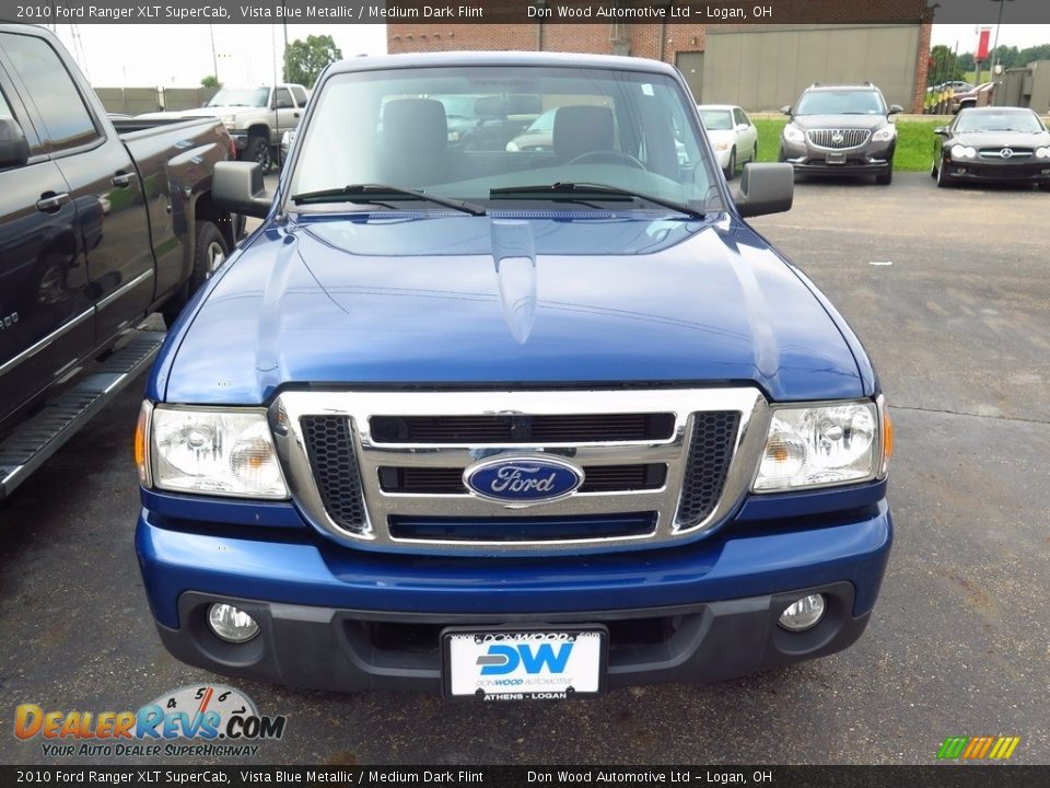 2010 Ford Ranger XLT SuperCab Vista Blue Metallic / Medium Dark Flint Photo #2