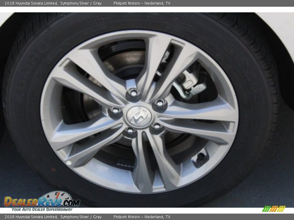 2018 Hyundai Sonata Limited Symphony Silver / Gray Photo #5