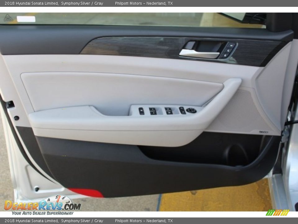 2018 Hyundai Sonata Limited Symphony Silver / Gray Photo #10