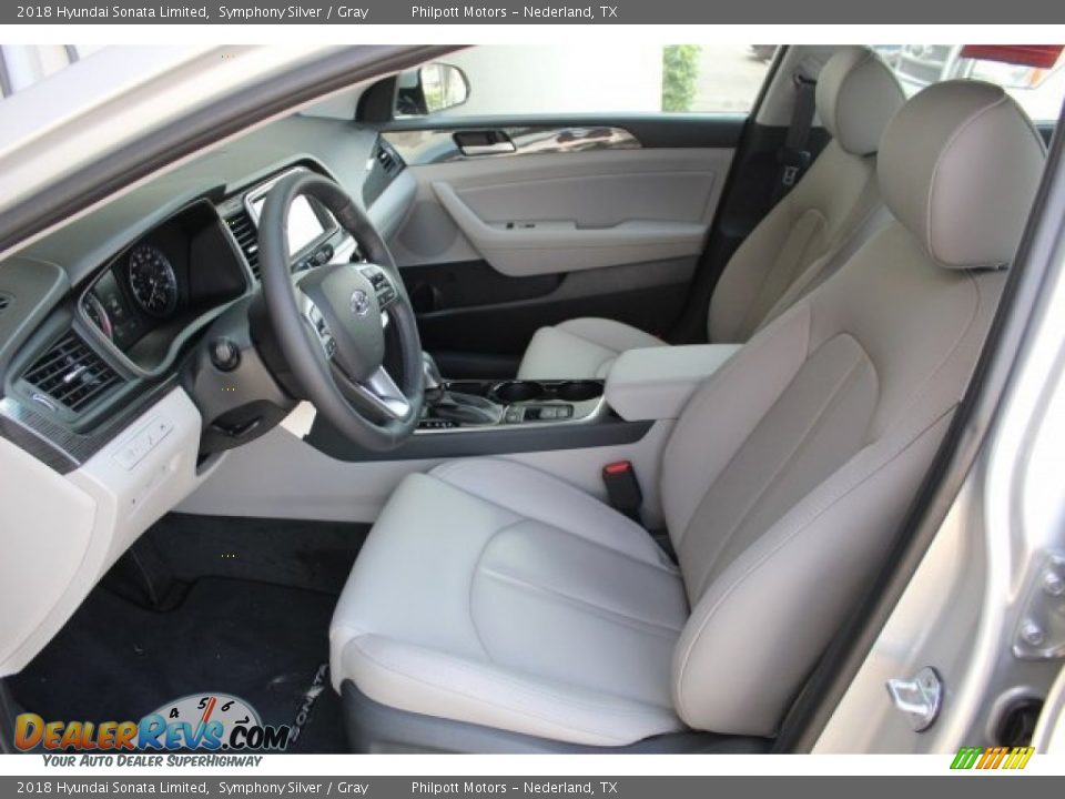 2018 Hyundai Sonata Limited Symphony Silver / Gray Photo #12