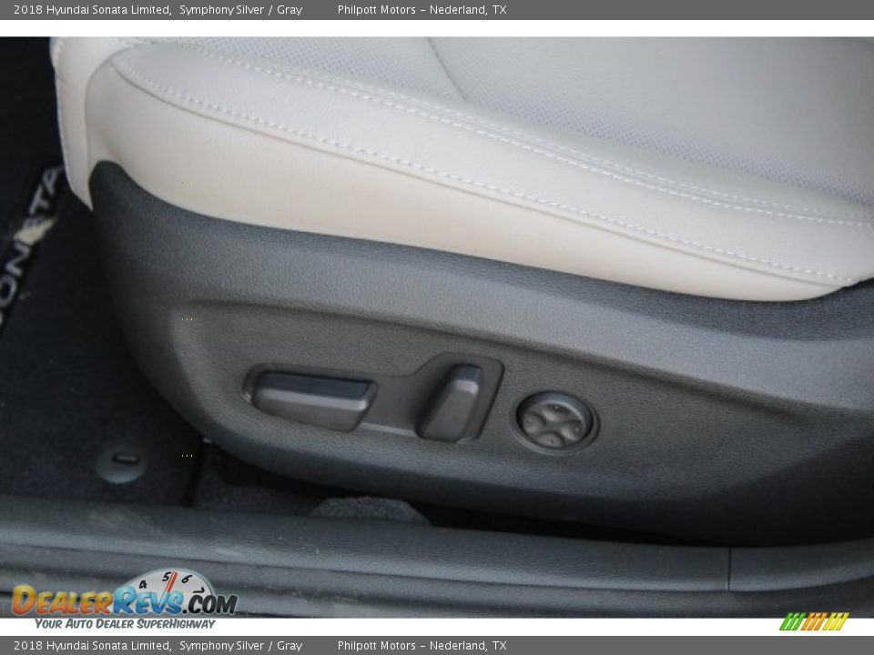 2018 Hyundai Sonata Limited Symphony Silver / Gray Photo #13