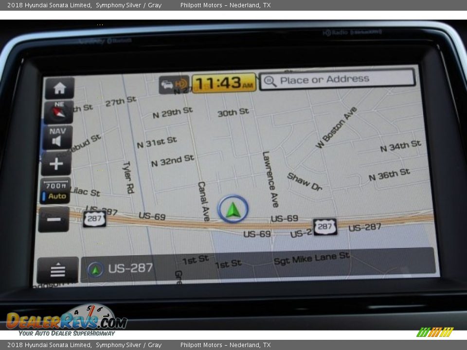 2018 Hyundai Sonata Limited Symphony Silver / Gray Photo #14