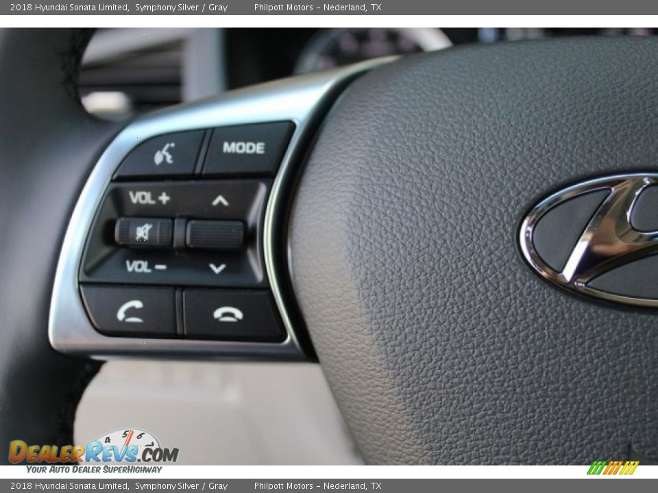 2018 Hyundai Sonata Limited Symphony Silver / Gray Photo #19