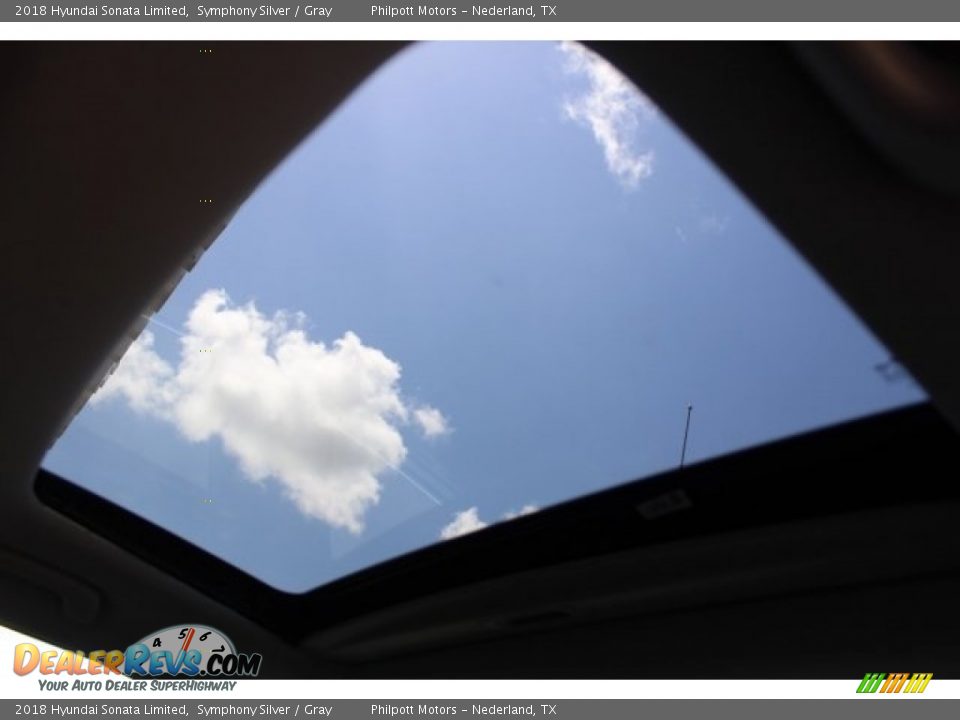 2018 Hyundai Sonata Limited Symphony Silver / Gray Photo #23