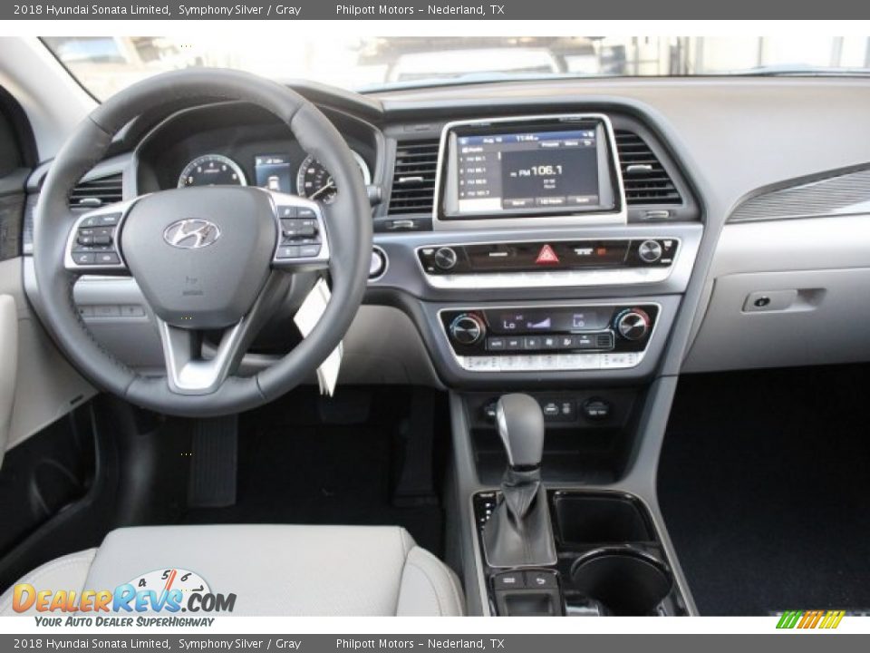 2018 Hyundai Sonata Limited Symphony Silver / Gray Photo #26