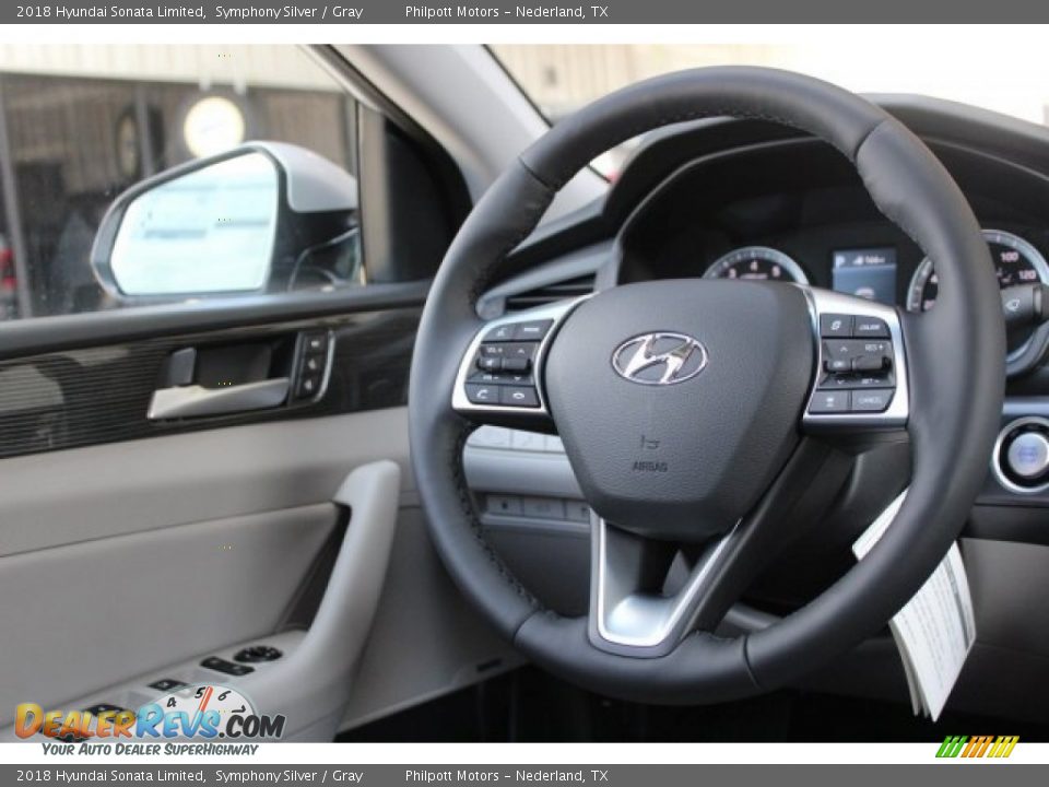 2018 Hyundai Sonata Limited Symphony Silver / Gray Photo #27