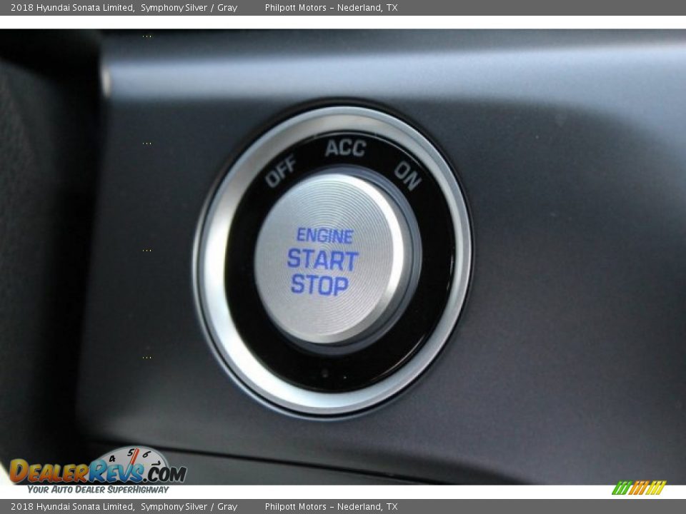 2018 Hyundai Sonata Limited Symphony Silver / Gray Photo #28