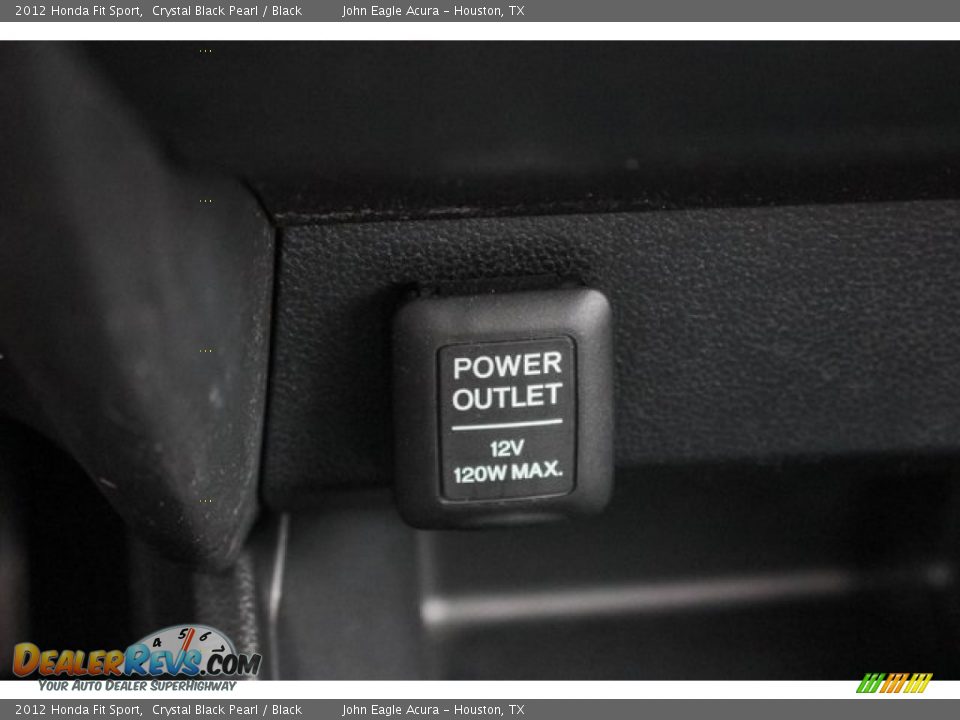 2012 Honda Fit Sport Crystal Black Pearl / Black Photo #33