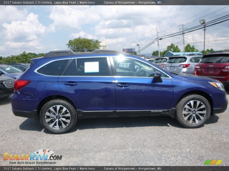 2017 Subaru Outback 2.5i Limited Lapis Blue Pearl / Warm Ivory Photo #2