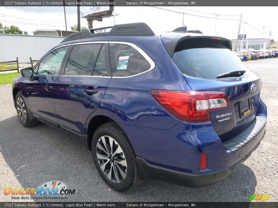 2017 Subaru Outback 2.5i Limited Lapis Blue Pearl / Warm Ivory Photo #6