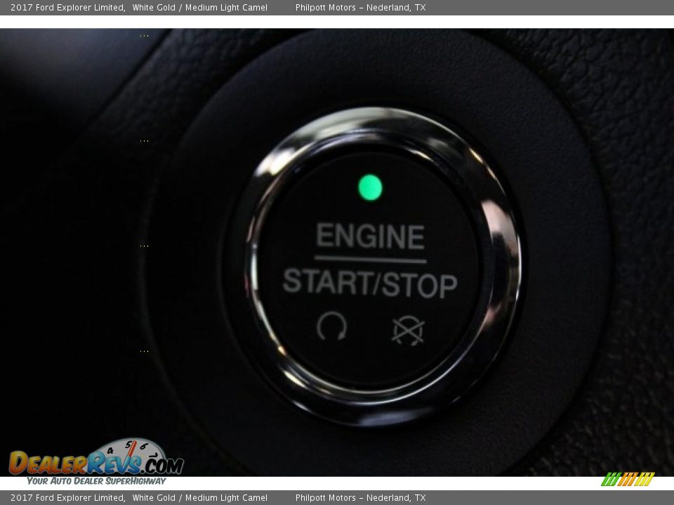 2017 Ford Explorer Limited White Gold / Medium Light Camel Photo #18