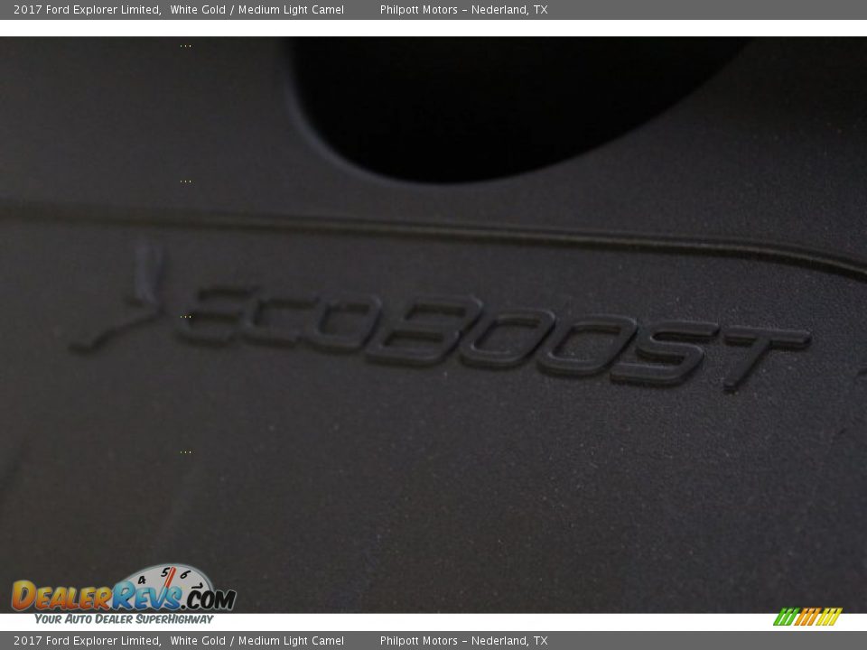 2017 Ford Explorer Limited White Gold / Medium Light Camel Photo #34