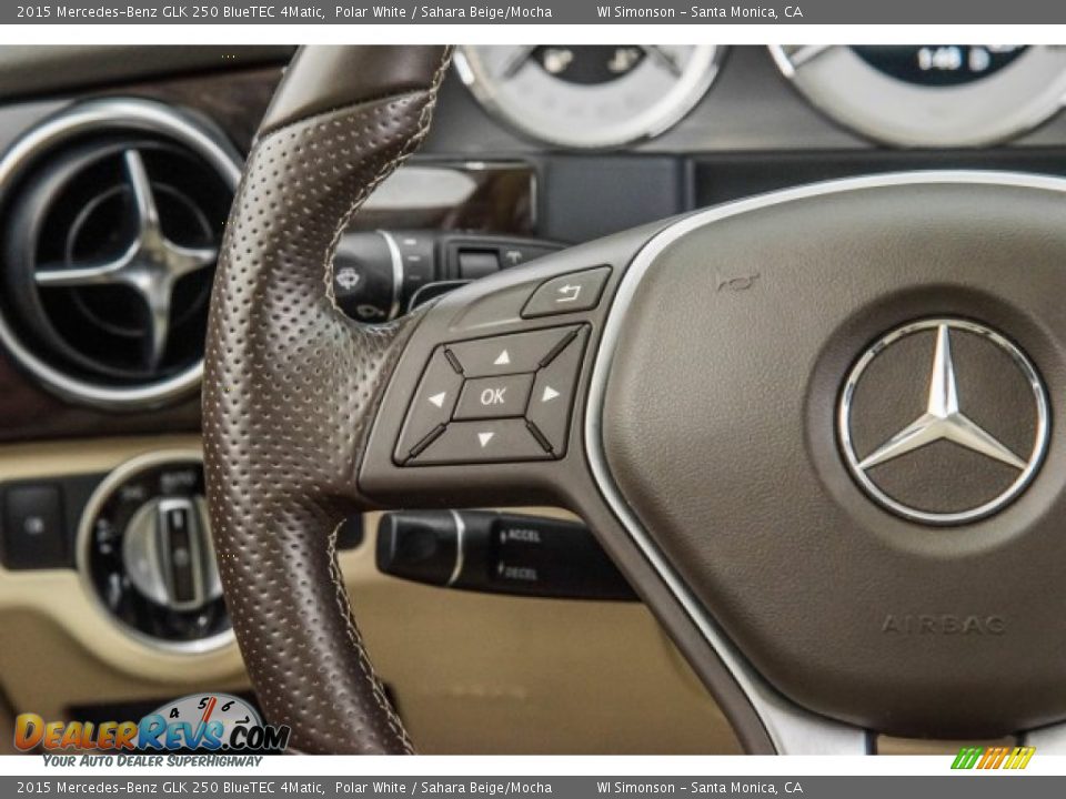 2015 Mercedes-Benz GLK 250 BlueTEC 4Matic Polar White / Sahara Beige/Mocha Photo #18