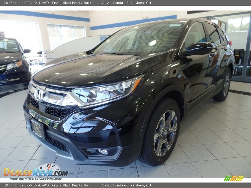 2017 Honda CR-V EX-L AWD Crystal Black Pearl / Black Photo #1