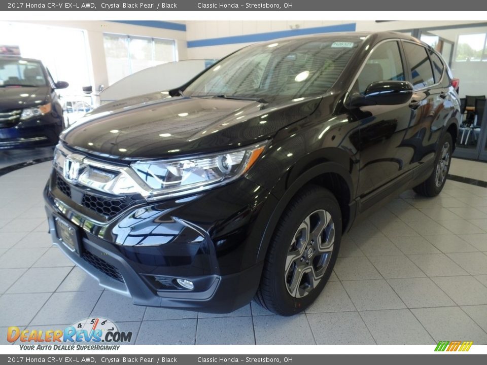 2017 Honda CR-V EX-L AWD Crystal Black Pearl / Black Photo #3