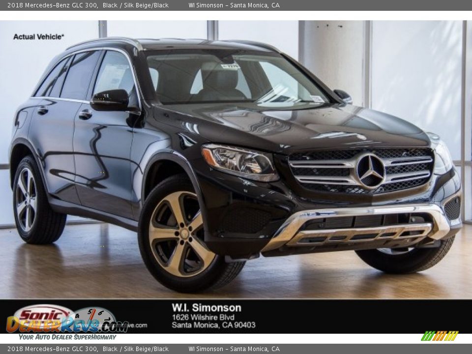 2018 Mercedes-Benz GLC 300 Black / Silk Beige/Black Photo #1