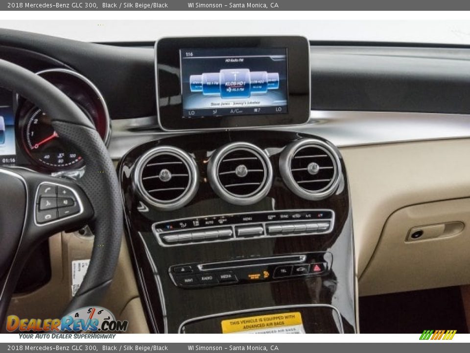 2018 Mercedes-Benz GLC 300 Black / Silk Beige/Black Photo #5