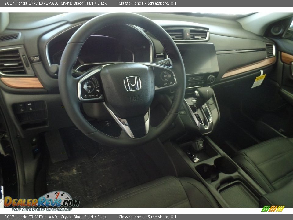 2017 Honda CR-V EX-L AWD Crystal Black Pearl / Black Photo #9