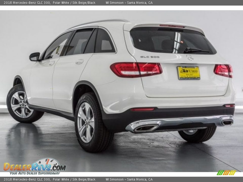 2018 Mercedes-Benz GLC 300 Polar White / Silk Beige/Black Photo #3