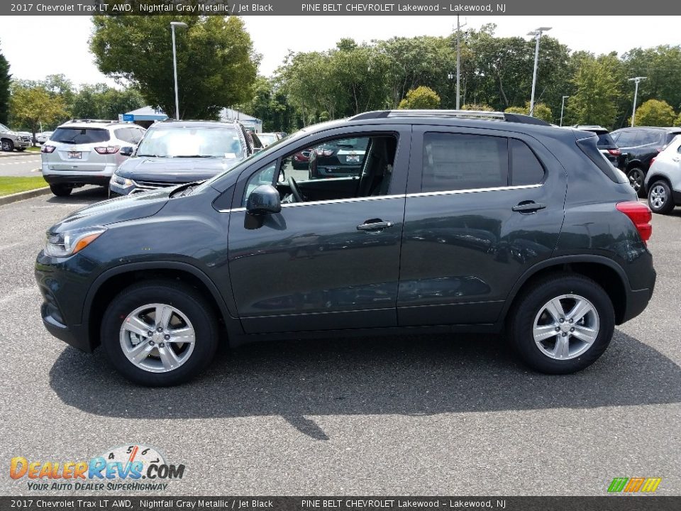 2017 Chevrolet Trax LT AWD Nightfall Gray Metallic / Jet Black Photo #3
