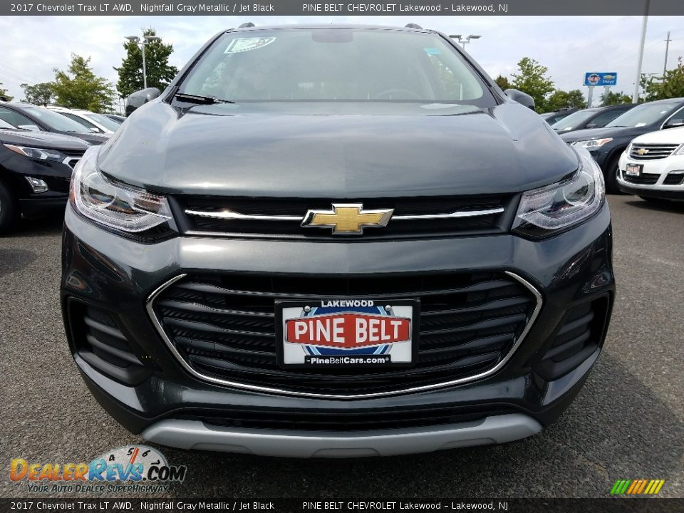 2017 Chevrolet Trax LT AWD Nightfall Gray Metallic / Jet Black Photo #2