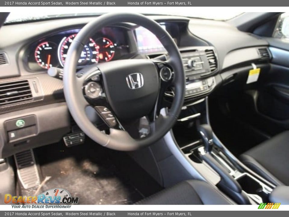 2017 Honda Accord Sport Sedan Modern Steel Metallic / Black Photo #11