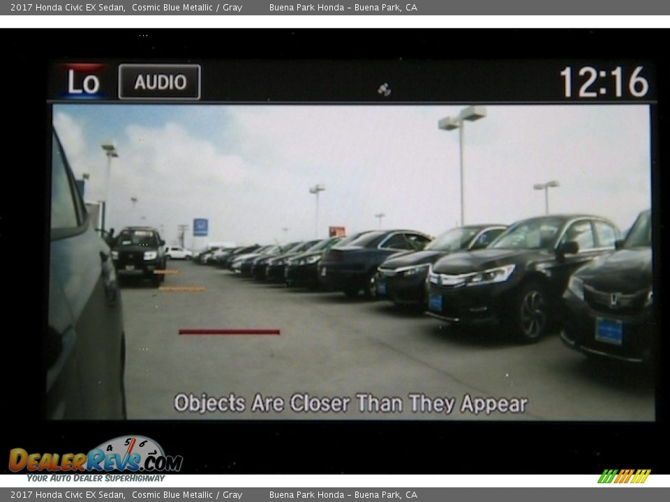 2017 Honda Civic EX Sedan Cosmic Blue Metallic / Gray Photo #7