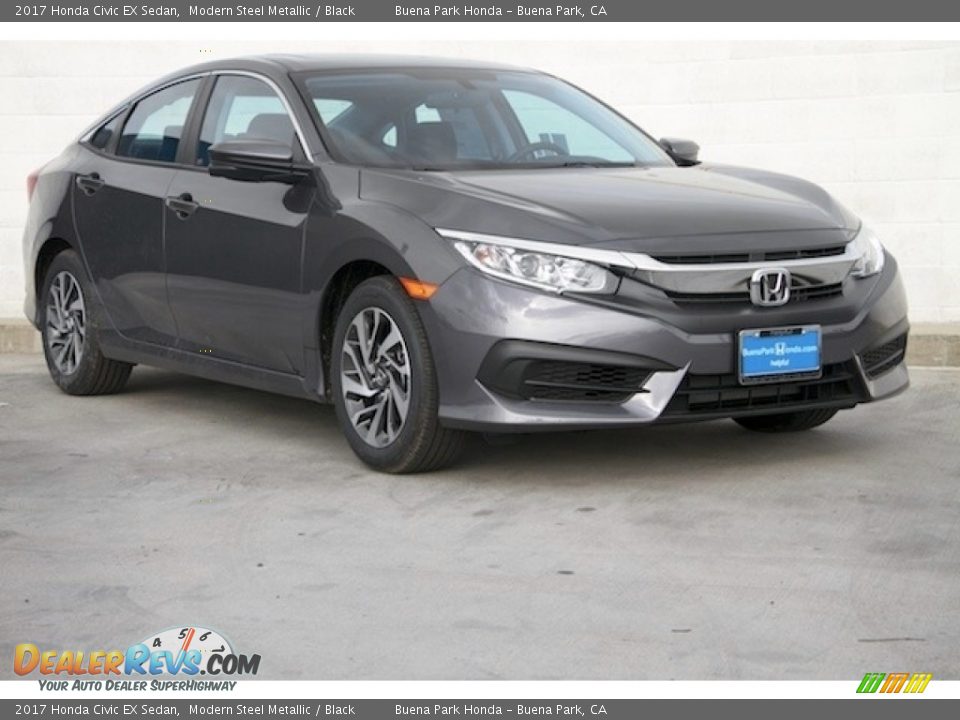 2017 Honda Civic EX Sedan Modern Steel Metallic / Black Photo #1